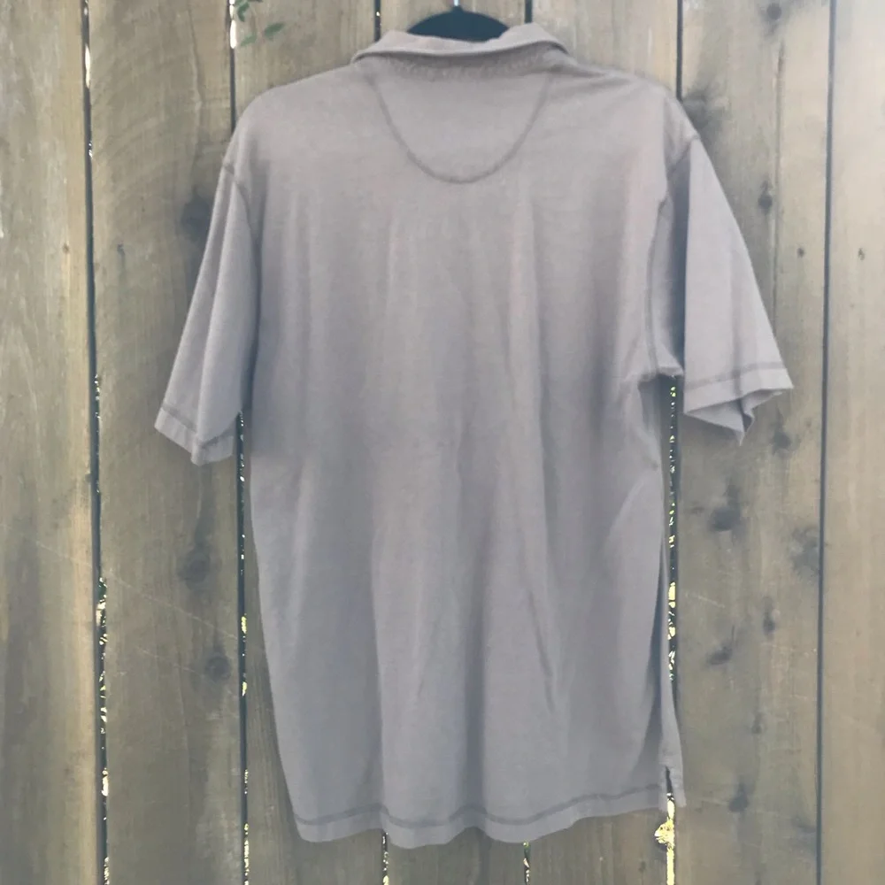 Mens medium Woolrich beige polo - Picture 5 of 5